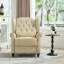 Fauteuil inclinable classique à oreilles de 79 cm de large en cuir pleine fleur-1149653681