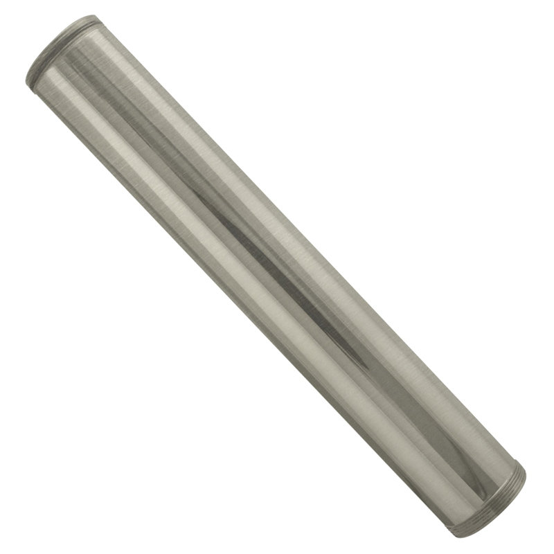 Corde d'extension de drain de lavabo filetée à double extrémité de 1-1 / 4 po x 12 po, Satin Nickel
