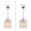 Luminaire suspendu cage en cristal 1 lumière Vintage-699001487
