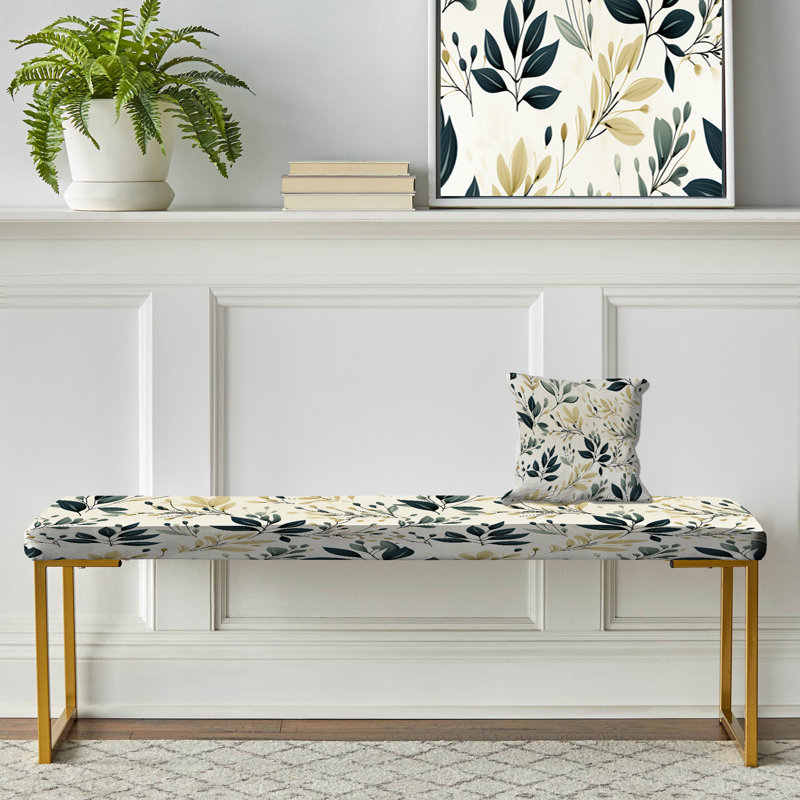 Modern Greenery - Banc rembourré Plants Gold