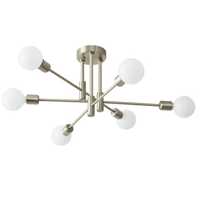 Sevin 6 - Light 25.2'' Sputnik Cylinder Flush Mount