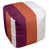 Marron / orange / blanc