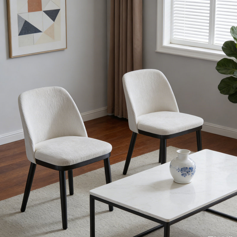 Chaise de salle à manger (ensemble de 2), Beige