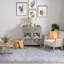 Nile Vintage Medallion Flatweave Grey Area Rug-48783986