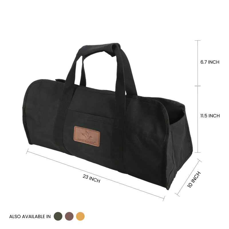 Toile transporteur de bois de chauffage, Noir