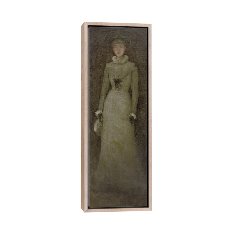 Print, 121.92 cm H x 40.64 cm W x 4.445 cm D, Natural Wood