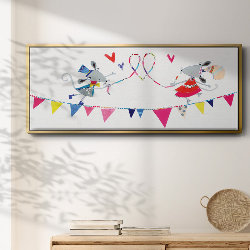 Circus Mice - toile encadrée, 8" H x 20" W