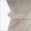 Outdoor/Indoor Lightweight Concrete Side Table with Elegant Travertine Finish, Multi-Functional and Durable Design