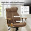 Chaise de bureau pivotante à haut dossier Oswina-208485941