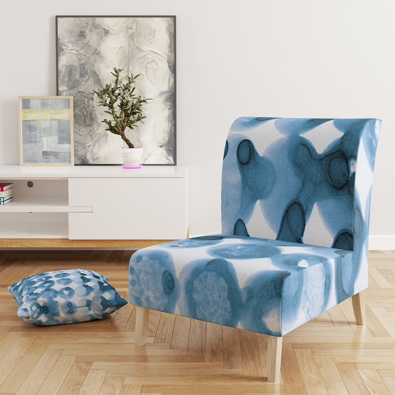 Fauteuil de chambre rembourré Turquoise, Bleu