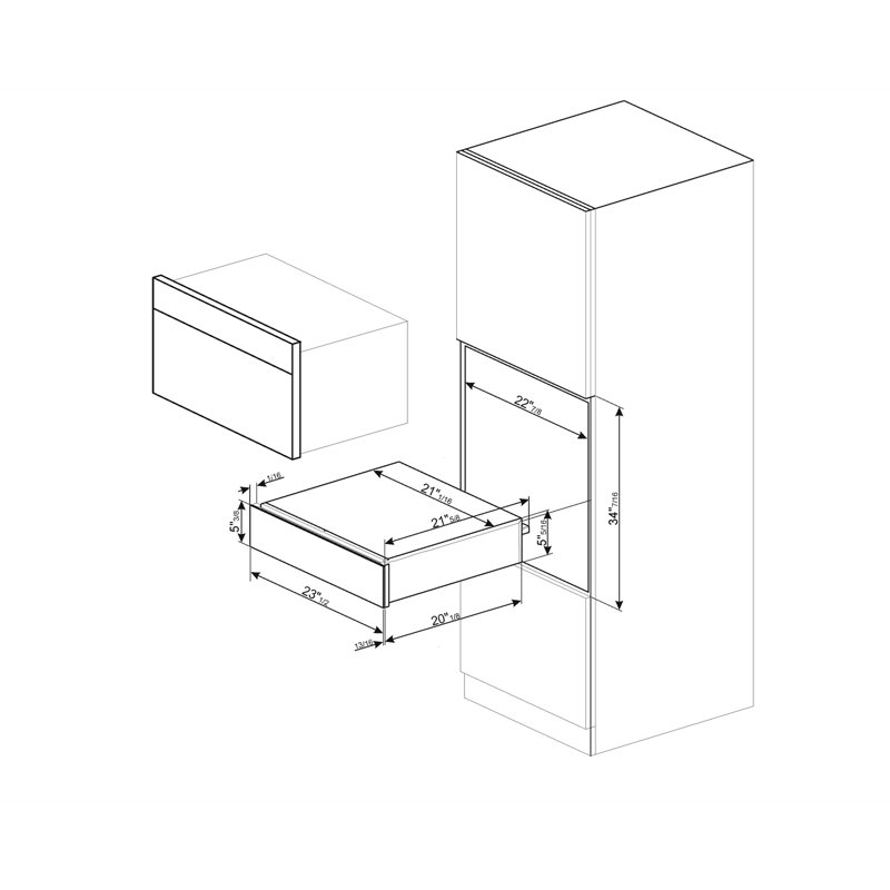 Classic 24" Sommelier Drawer