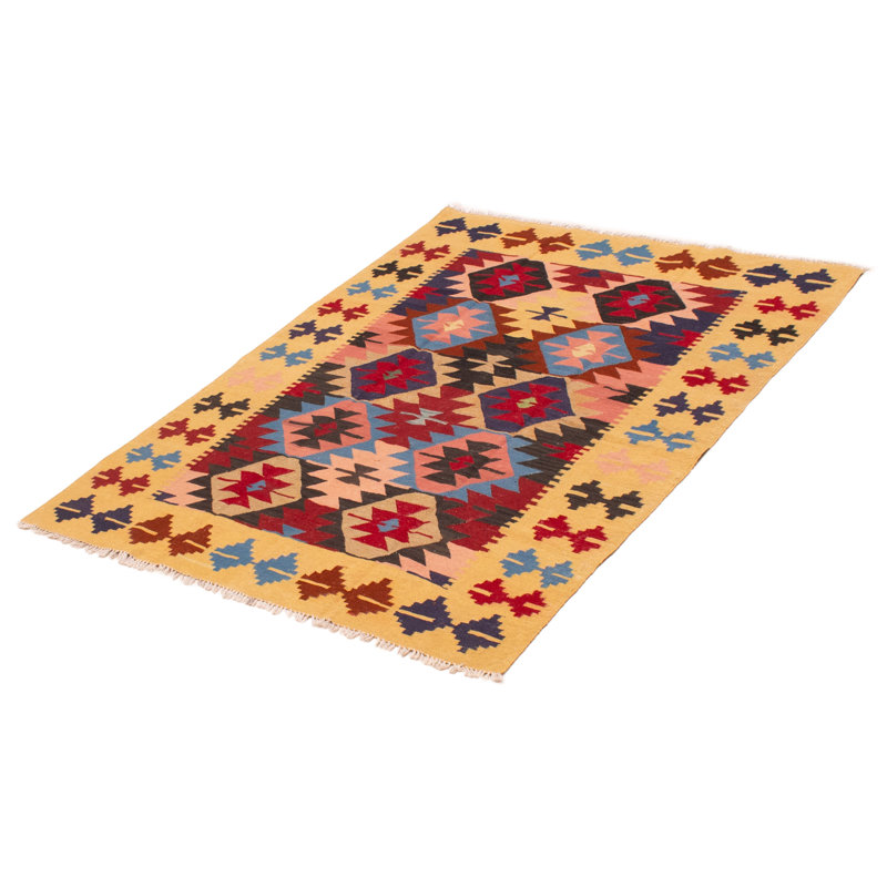 Tapis unique en laine nouvel âge 4 pi 9 po x 6 pi 4 po Winrey