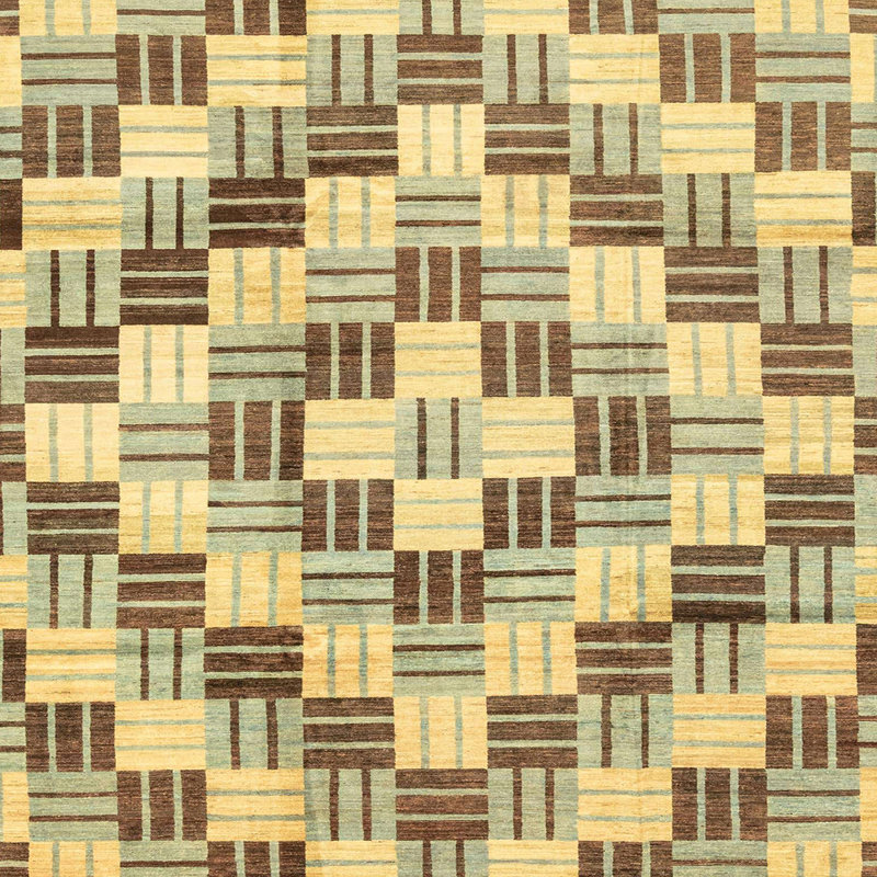 Tapis abstrait moderne 3301, Carré 8 pi