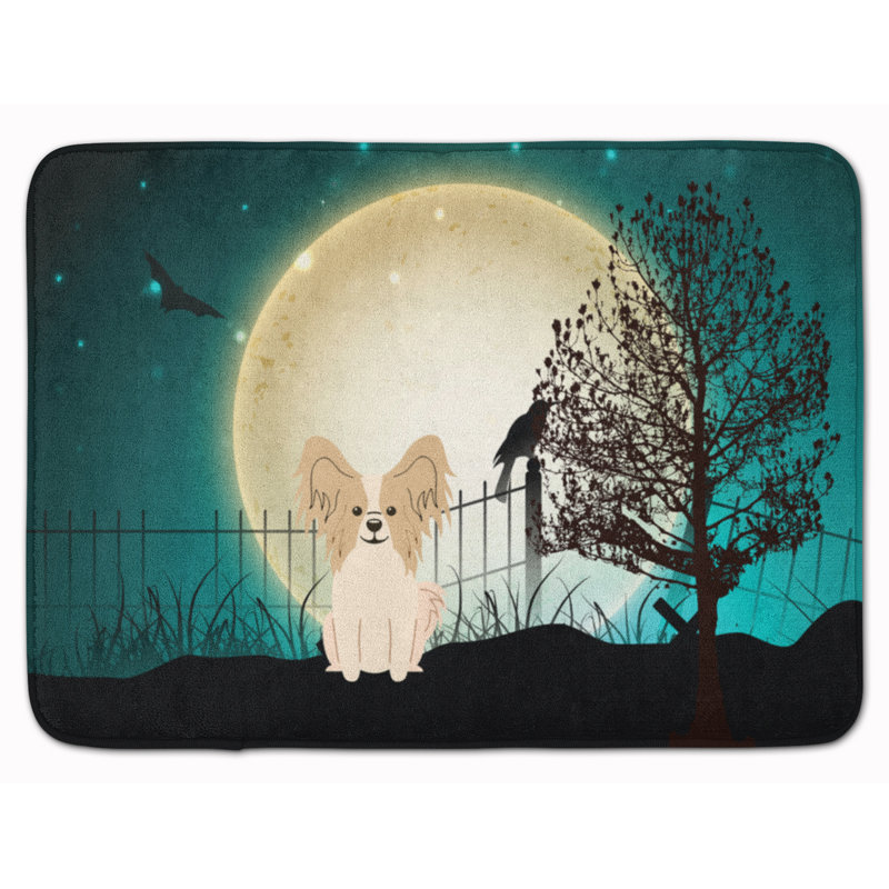 Tapis pour salle de bain Dorismond, Sable / blanc