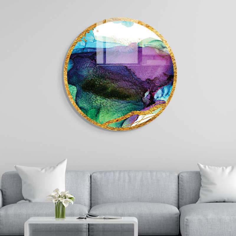 Peinture décorative en verre trempé