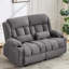 Causeuse inclinable manuelle avec porte-gobelets et poches latérales-1289314590
