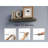 Iva Floating Shelf In Melamine X2 ,Smokey Oak-659957845