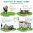 12x12 Pop up Gazebo Screen House Tent, Outdoor Canopy with Removable Roof&Sidewalls-104885083