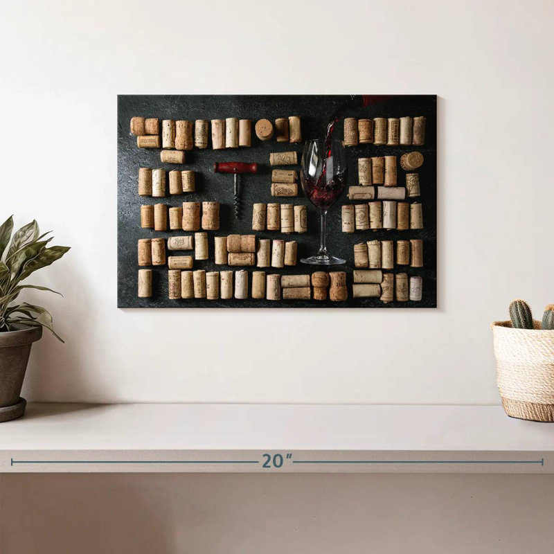 Yarlin Corks From Vintage Wine, 8" H x 12" W