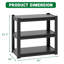 Support d'aquarium réglable en métal robuste à 3 niveaux, l 34 po x P 18 po x H 31 po, capacité de 400 lb, pour aquariums de poissons / reptiles de 20 à 30 gallons-119687295