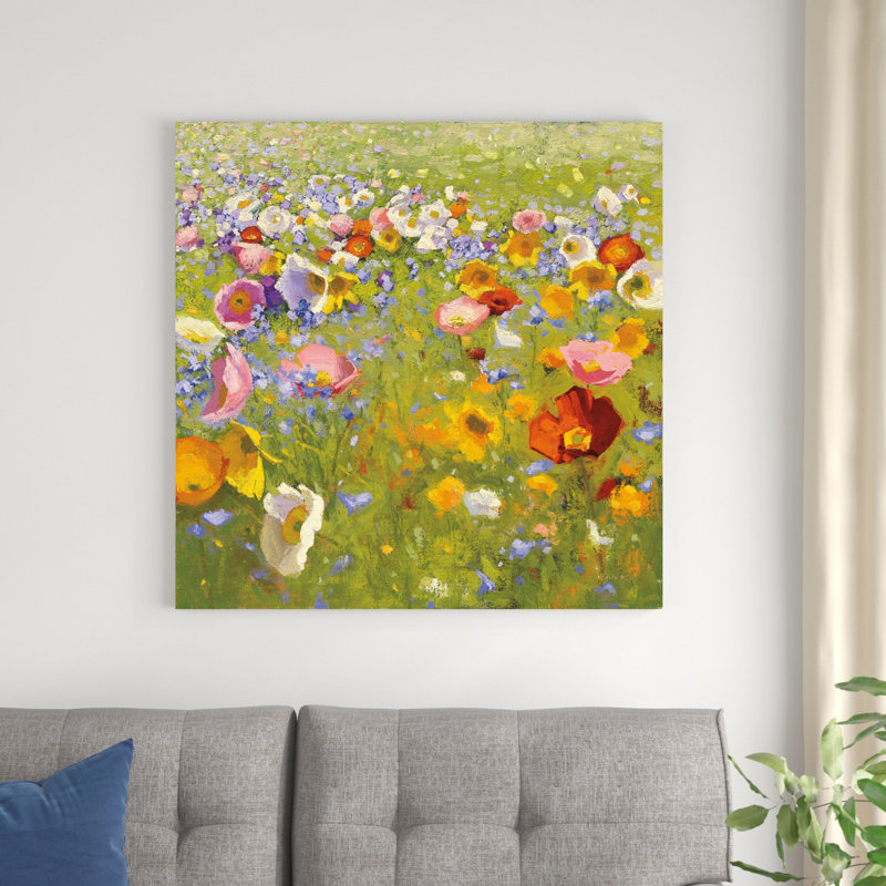 Champ de fleur I, H 36 po x l 36 po x P 1,25 po