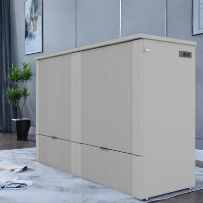 Canapés en bois gris peu encombrants, meubles de maison multifonctionnels modernes