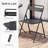 3-Piece Outdoor Folding Patio Bistro Set with Weather-Resistant Table-1047224493