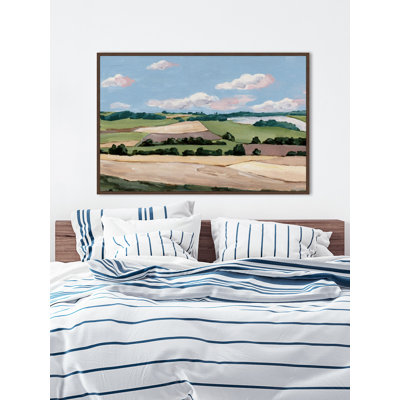 «Sunny Vibes» par Marmont Hill - reproduction de cadre flottant sur toile