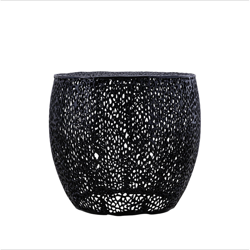 Table basse ronde, Noir