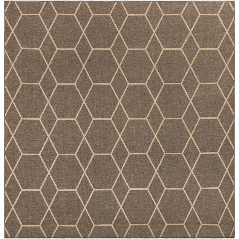 Sheglita Abstract Indoor Rug, Square 12'2" x 12'2"
