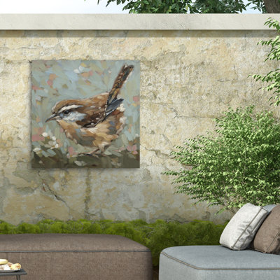 Andrea Lavery Morning Song Wren Outdoor  Canvas