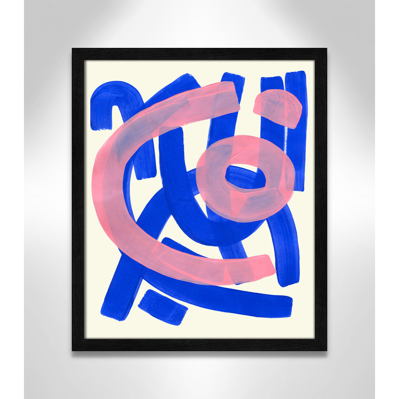 Impression Funky Beat par Haniff, L 16 po x H 19 po, Black Woodgrain, Framed Print