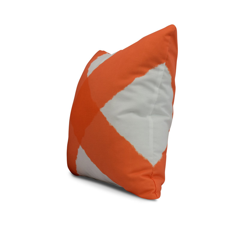 Housse et insert de coussin carré Nantucket, Orange, 16 po x 1 po