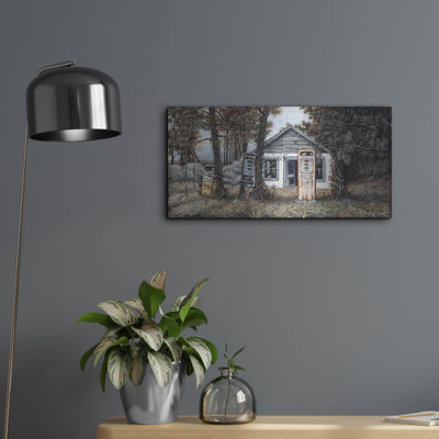  'Twenty-six Cents A Gallon' by Campbell Frost Metal Wall Art, 24" x 12"