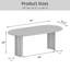 Tables de cuisine ovales noires de 79 po avec 4 chaises de salle à manger Fermin-132271184