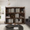 Bibliothèque à 10 tablettes, bibliothèque d'angle, bibliothèque de rangement, bibliothèque en bois, bibliothèque moderne