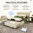 Boltz Zero Clearance Adjustable Massaging Bed Frame with Wireless Remote & Light-87777020