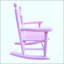 Chaise berçante intérieure ou extérieure