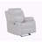 Blanche White Glider Recliner with LED Light