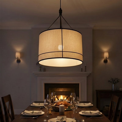 Aura Adjustable Height Cylindrical Chandelier