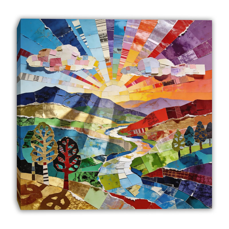 Art mural sur toile Colorway, L 20 po x H 20 po x P 1,5 po