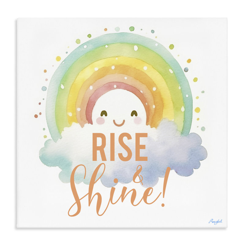 «Rise Shine Happy Rainbow», conception par Roozbeh, H 17 po x l 17 po