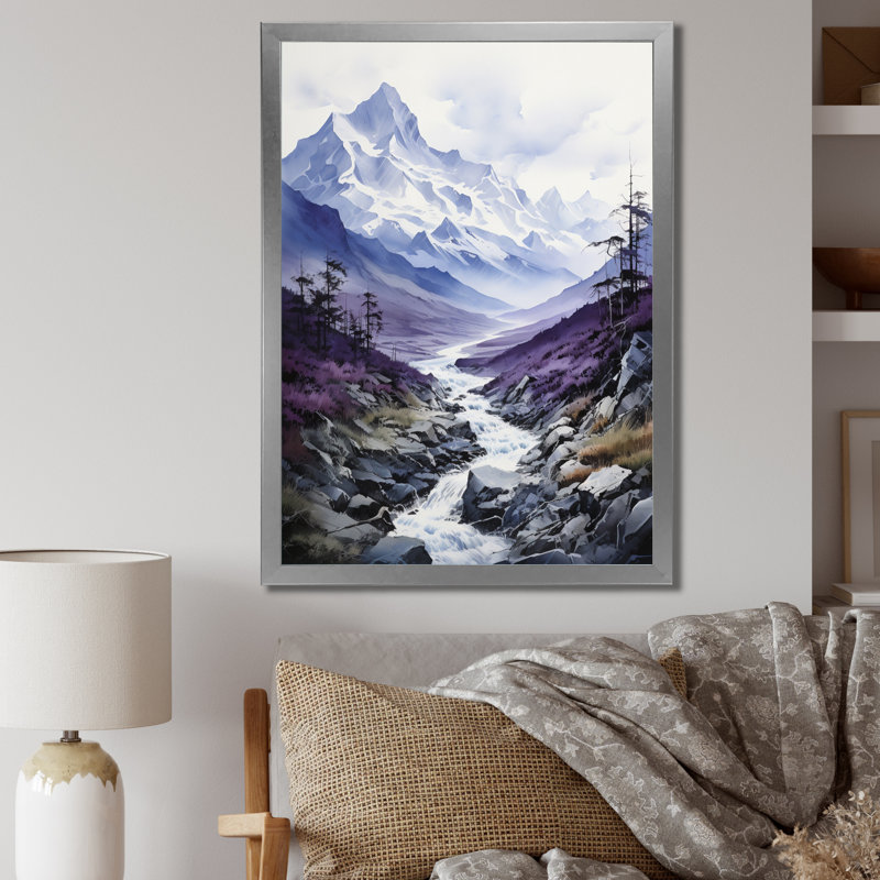 Bayden Alaska Mountain Majesty - impression, H 44 po x l 34 po x P 1,5 po, Cadre photo argenté