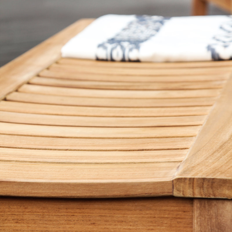 Hille Solid Wood Teak Outdoor Bench