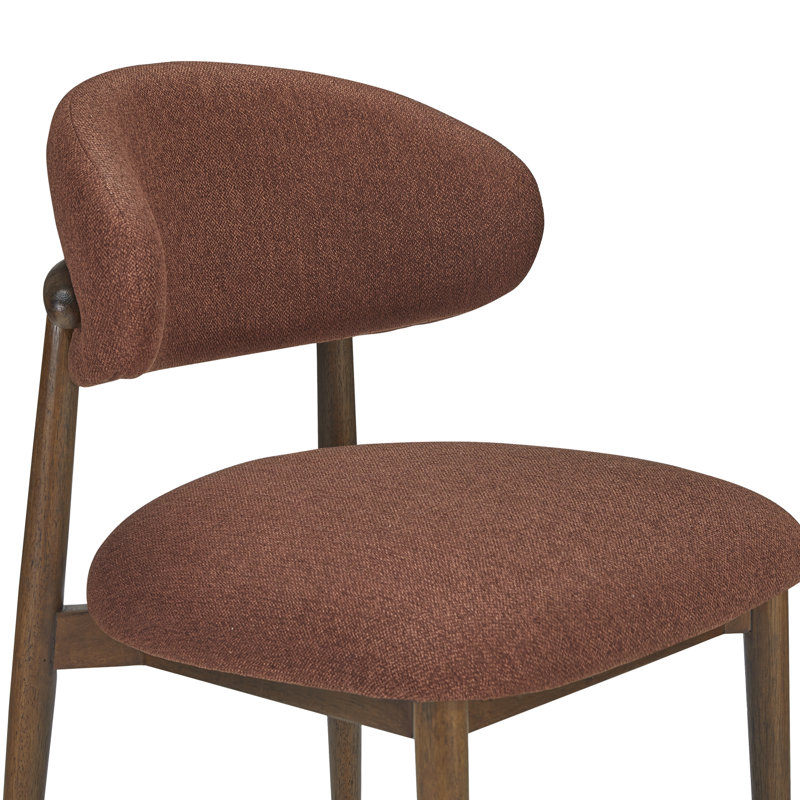 Deloris Dining Chair, Rust Performance Chenille