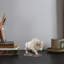 Figurine de bison en résine rustique Western