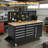 61 Inch Rolling Tool Chest, Heavy Duty Mobile Workbench with Charging Station, 10 Drawers, Pegboard, Rubber Wood Tabletop & Four Wheels, Tool Cabinet for Garage, Workshop-989001561