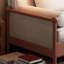 Canapé-lit standard en rotin beige et blanc-117167584