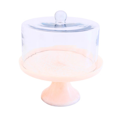 Lucente Resin Cake Stand & Dome