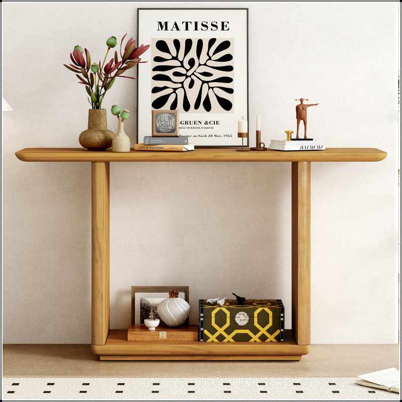 Console Mirod Elegant Minimalist, Brun